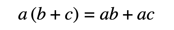 What is the distributive property
