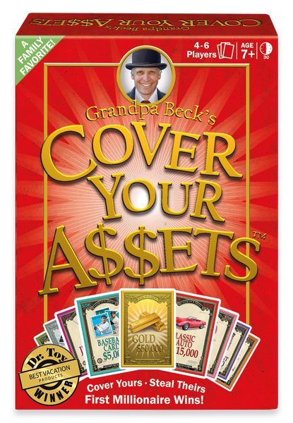 cover your assets card game board game