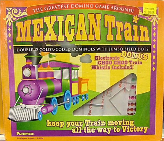 mexican train board game domino game